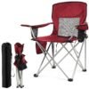 Portable Folding Camping Chair – Red